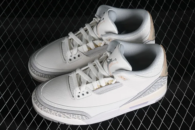 All categories Air Jordan Jordan series basketball shoes Air Jordan 3 foreign trade version Air Jordan 3 "Craft Ivory" AJ3 Joe 3 ivory white full head layer FJ9479-100